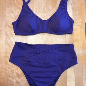 Fabletics Purple Bikini - Like New, Unused, Size XL